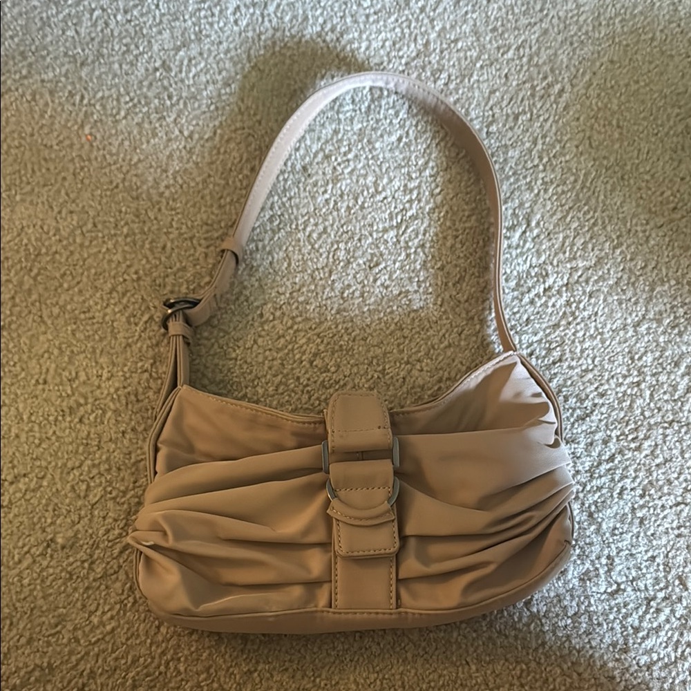 Zara Tan Shoulder Bag with Soft Silhouette